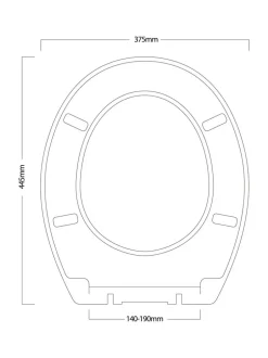 Badkameraccessoires|Showerdrape - Oxford houten toiletbril