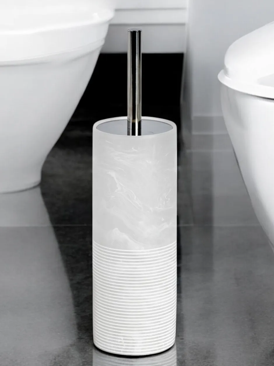 Badkameraccessoires*Showerdrape 5 Piece Bianco Striped Bathroom Accessories Set