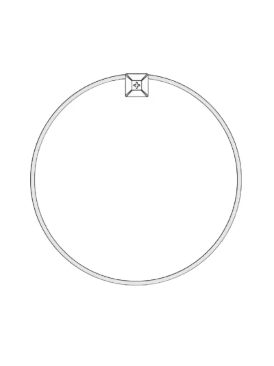 Spiegels|Showerdrape - Portobello ronde badkamerspiegel met metalen frame