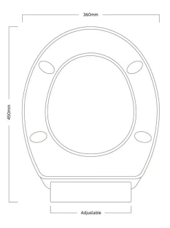 Badkameraccessoires|Showerdrape - Prima zacht sluitende toiletbril