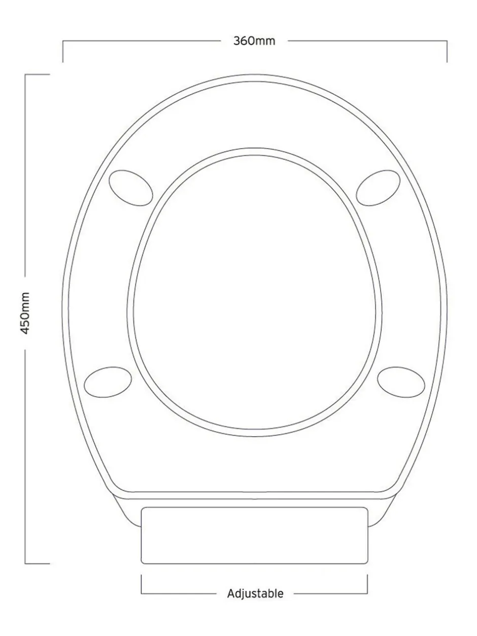 Badkameraccessoires|Showerdrape - Prima zacht sluitende toiletbril