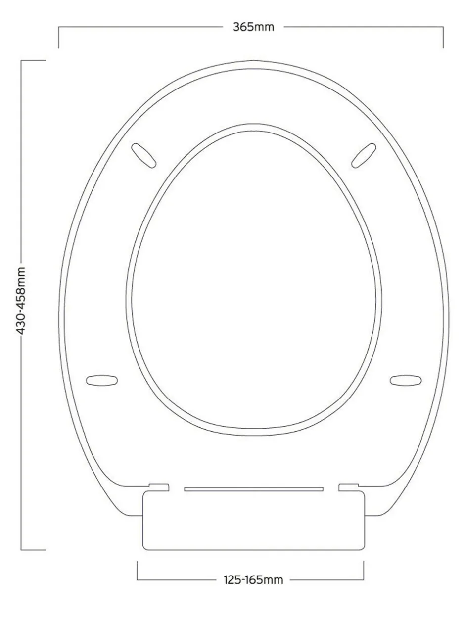 Badkameraccessoires|Showerdrape - Seville - Zacht sluitende toiletbril