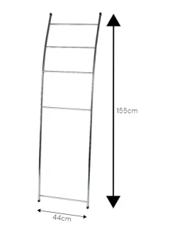 Badkameraccessoires*Showerdrape Apex Towel Ladder Stand Chroom