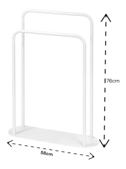 Badkameraccessoires|Showerdrape Aspen Freestanding Towel Storage Stand
