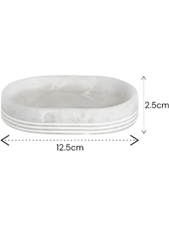 Badkameraccessoires*Showerdrape Bianco Striped Soap Dish