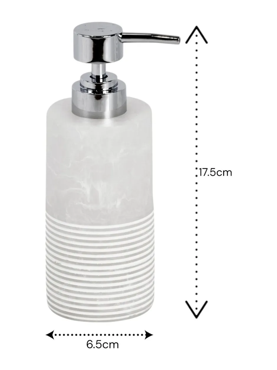 Badkameraccessoires*Showerdrape Bianco Striped Liquid Soap Dispenser