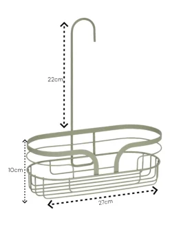 Badkameraccessoires*Showerdrape Dante Floor Caddy and Mini Shower Caddy Set Grijs-groen