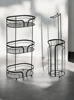 Badkameraccessoires|Showerdrape Dante Floor Caddy and Toilet Roll Holder