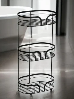 Badkameraccessoires|Showerdrape Dante Floor Caddy and Toilet Roll Holder
