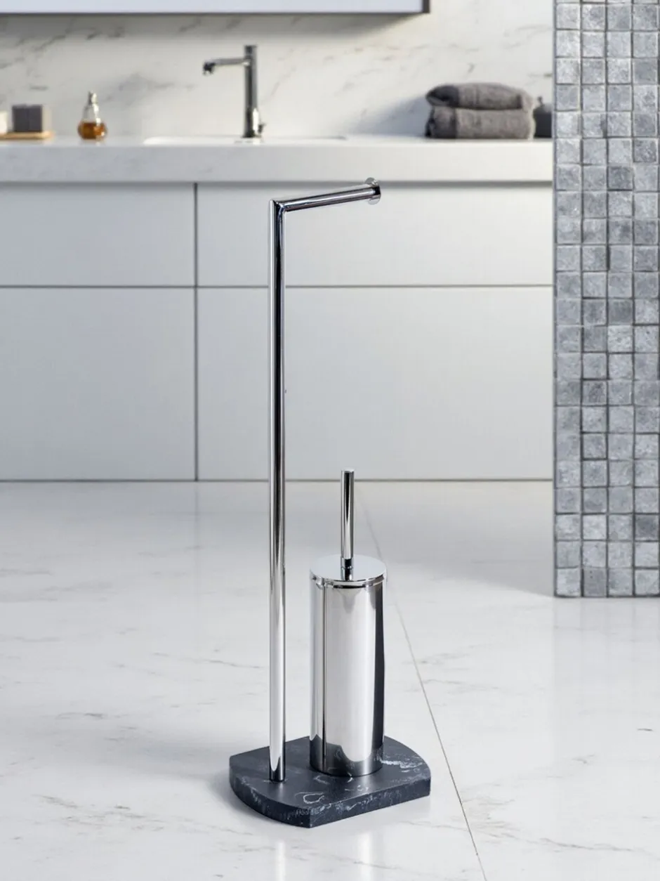 Badkameraccessoires*Showerdrape Octavia toiletborstel en -houder Grijs