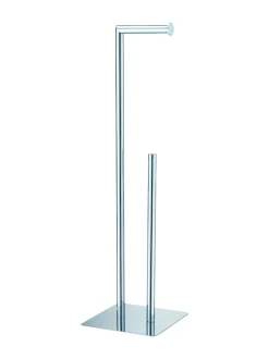 Badkameraccessoires*Showerdrape Stamford vrijstaande toiletrol- en reservepapierhouder