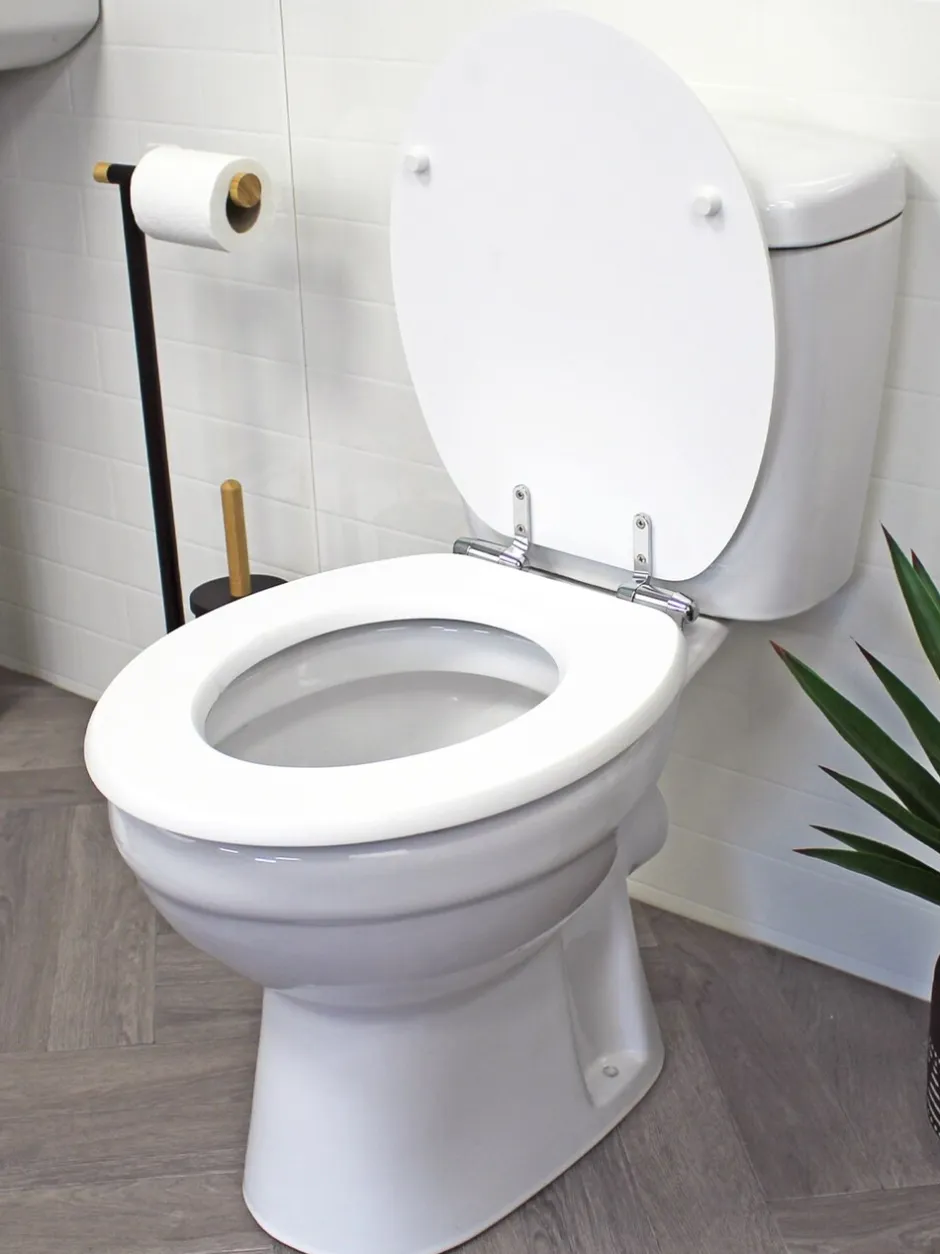 Badkameraccessoires*Showerdrape Suffolk Soft Close Wooden Toilet Seat