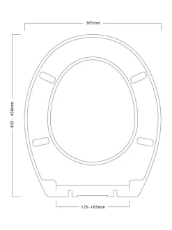 Badkameraccessoires*Showerdrape Suffolk Soft Close Wooden Toilet Seat
