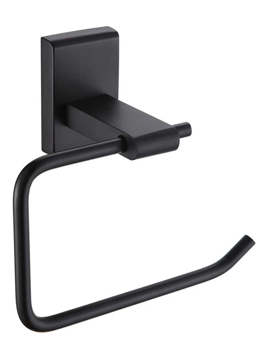 Badkameraccessoires|Showerdrape Unity Wall Mounted Toilet Roll Holder Zwart