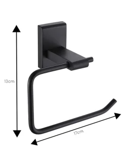 Badkameraccessoires|Showerdrape Unity Wall Mounted Toilet Roll Holder Zwart