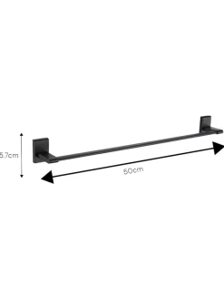 Badkameraccessoires*Showerdrape Unity Wall Mounted Rail Towel Zwart