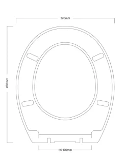 Badkameraccessoires|Showerdrape zachte toiletbril met knopen