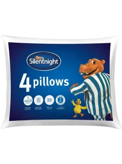 Dekbedden En Kussens|Silentnight 4 Pack Medium Essentials kussens