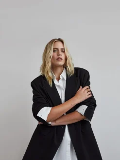Kostuums En Werkkleding|Simply Be oversized blazer met enkele rij knopen