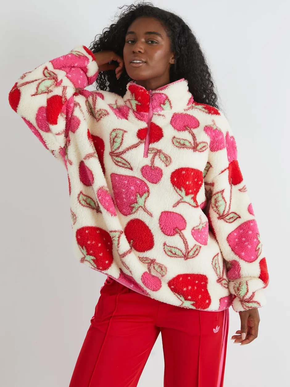 Sportkleding|Hoody's En Sweatshirts|Skinnydip Cherry and Strawberry Longline Fleece