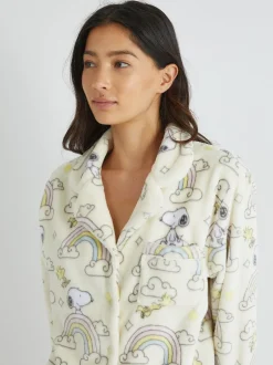 Pyjama's*Skinnydip Peanuts x Snoopy Rainbow Fleece Pyjamas Set