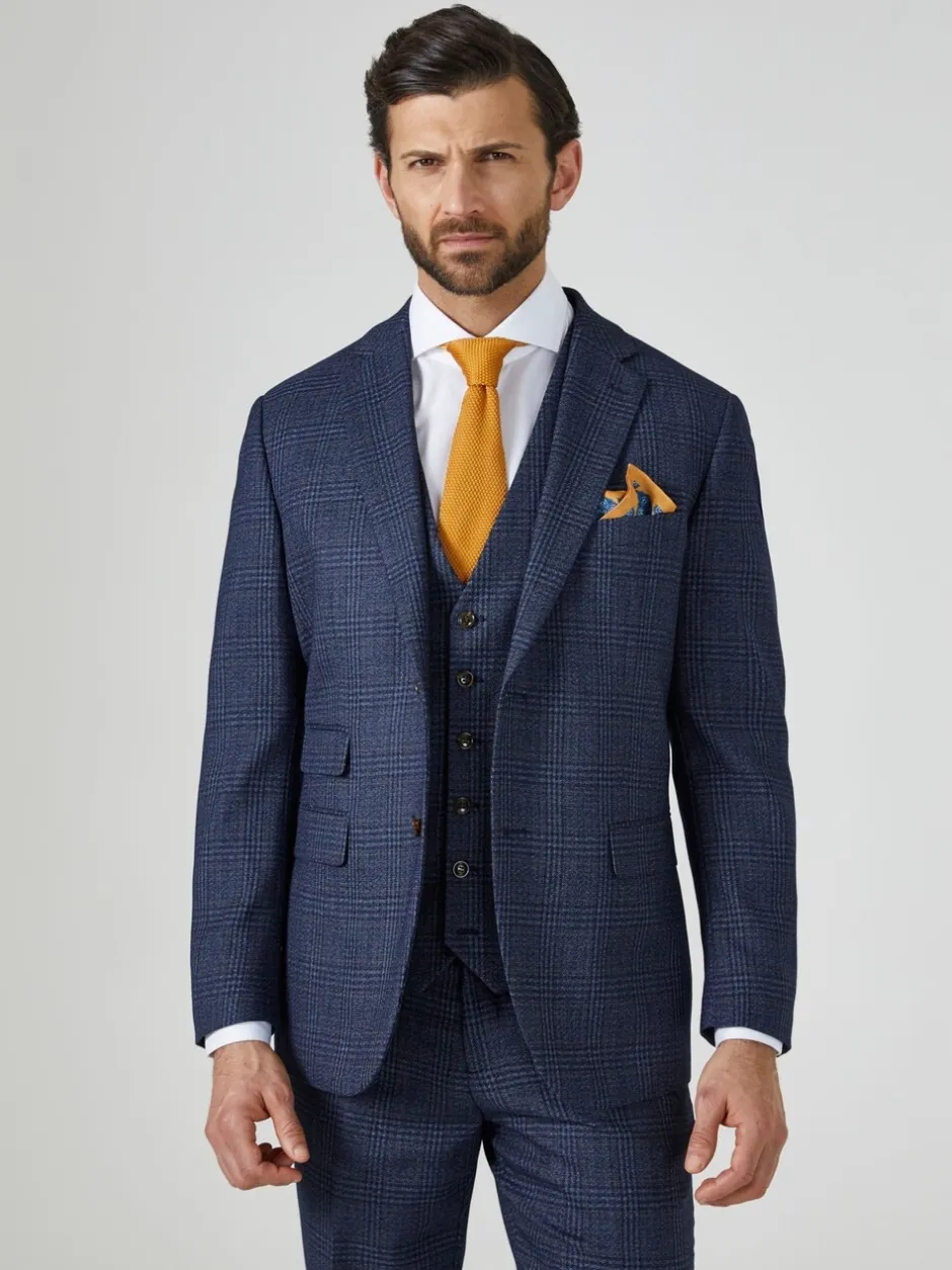 Blazers En Business-Jasjes|Pakken|Skopes maatgesneden Woolf geruit pak: colbert