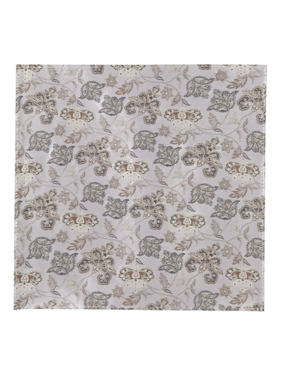 Stropdassen En Pochets*Skopes Floral Silk Tie and Pocket Squares Set