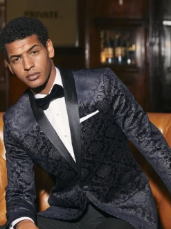 Smokings En Feestkleding|Skopes Tailored Fit Tiesto Fluwelen Dinner Jack