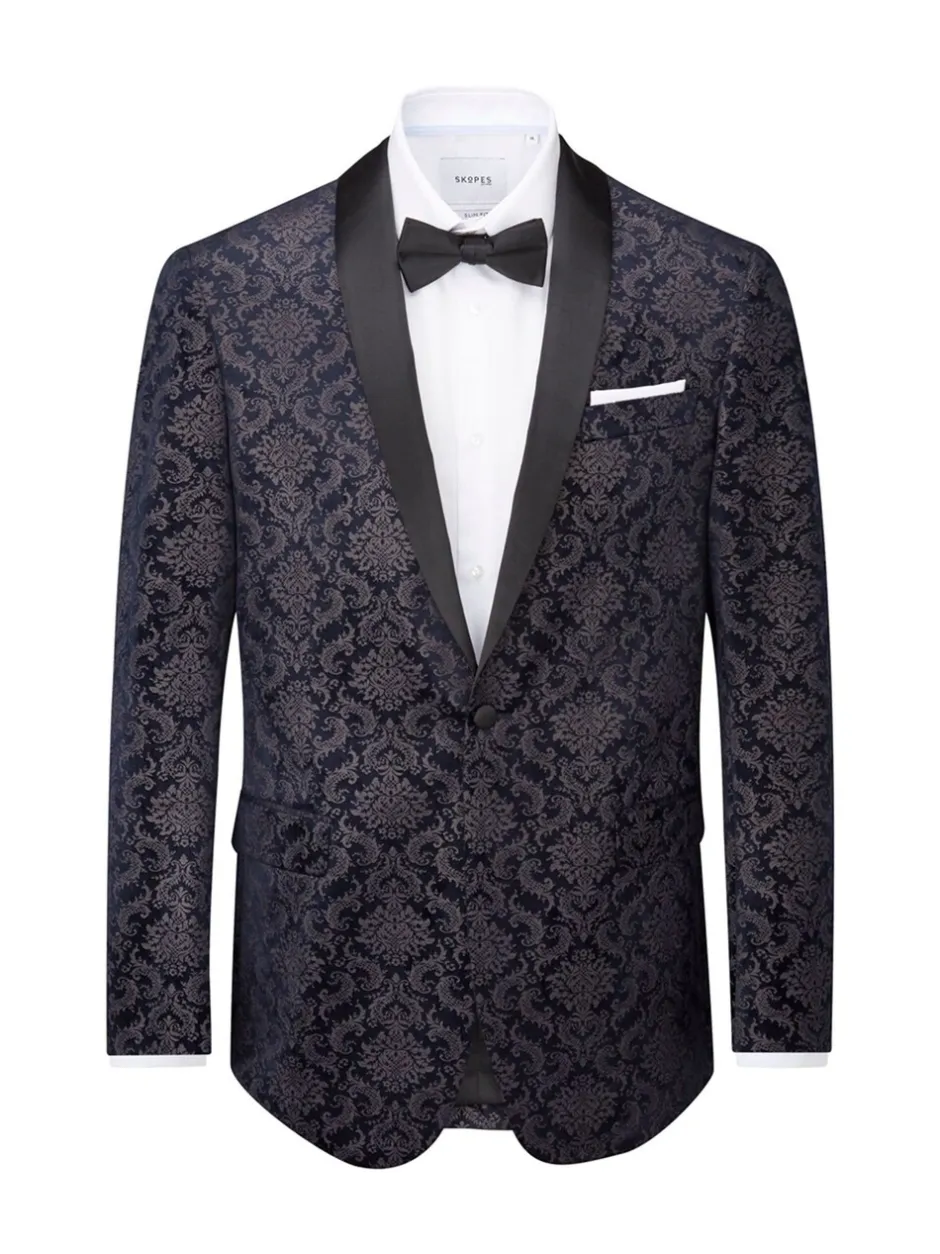 Smokings En Feestkleding|Skopes Tailored Fit Tiesto Fluwelen Dinner Jack