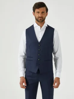 Vesten|Skopes Tailored Fit Wool Blend Joss Suit Waistcoat
