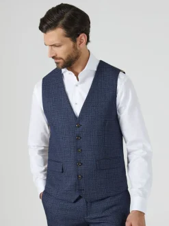 Vesten|Skopes Woolf ruit maatgesneden gilet