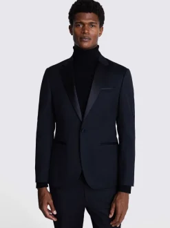 Smokings En Feestkleding|DKNY Slim Fit Smokingjasje met Notch Revers