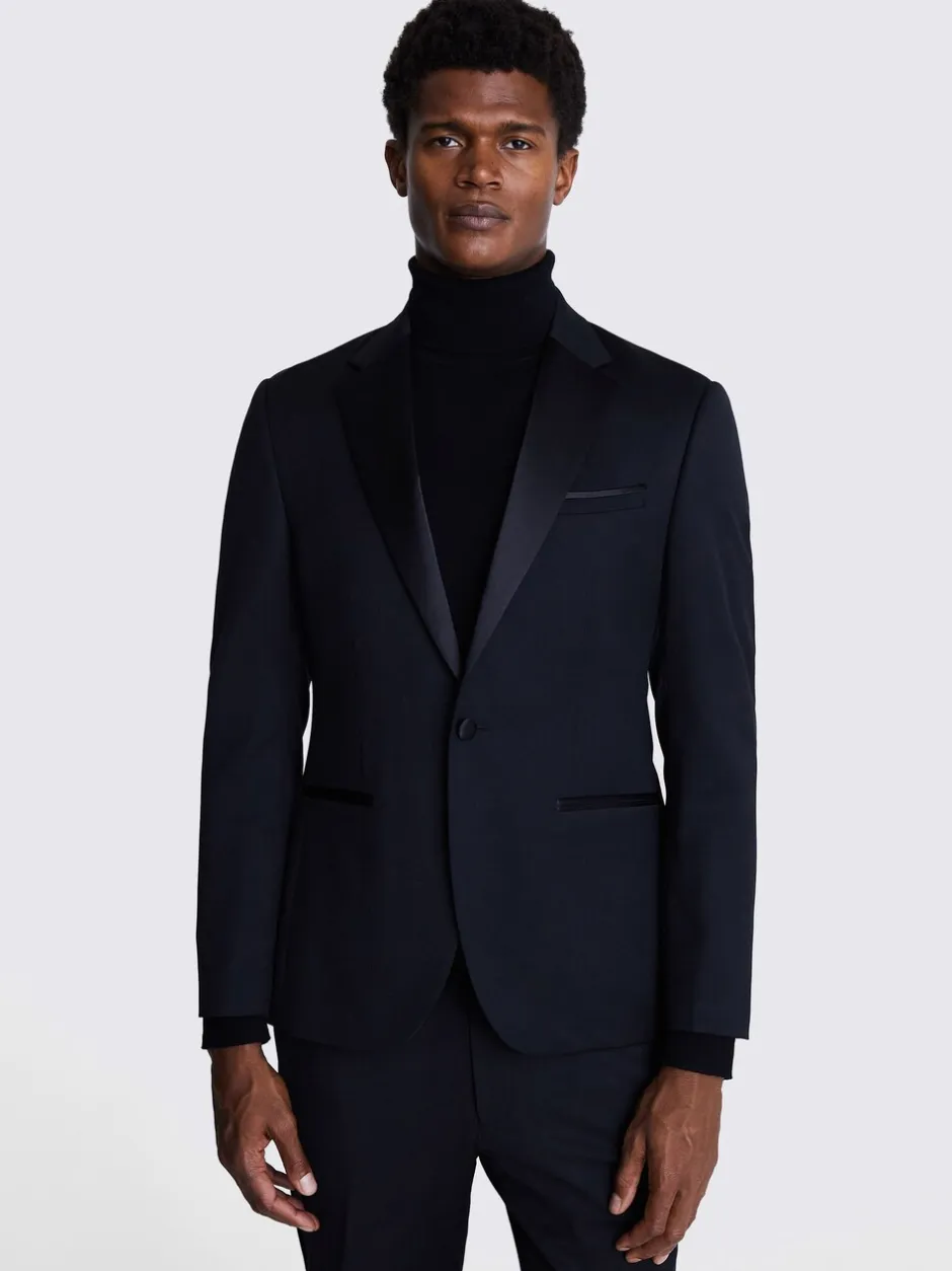 Smokings En Feestkleding|DKNY Slim Fit Smokingjasje met Notch Revers
