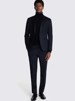 Smokings En Feestkleding|DKNY Slim Fit Smokingjasje met Notch Revers