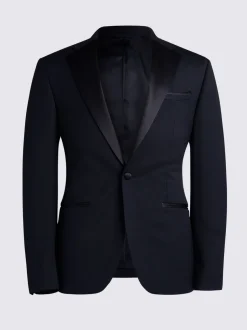 Smokings En Feestkleding|DKNY Slim Fit Smokingjasje met Notch Revers
