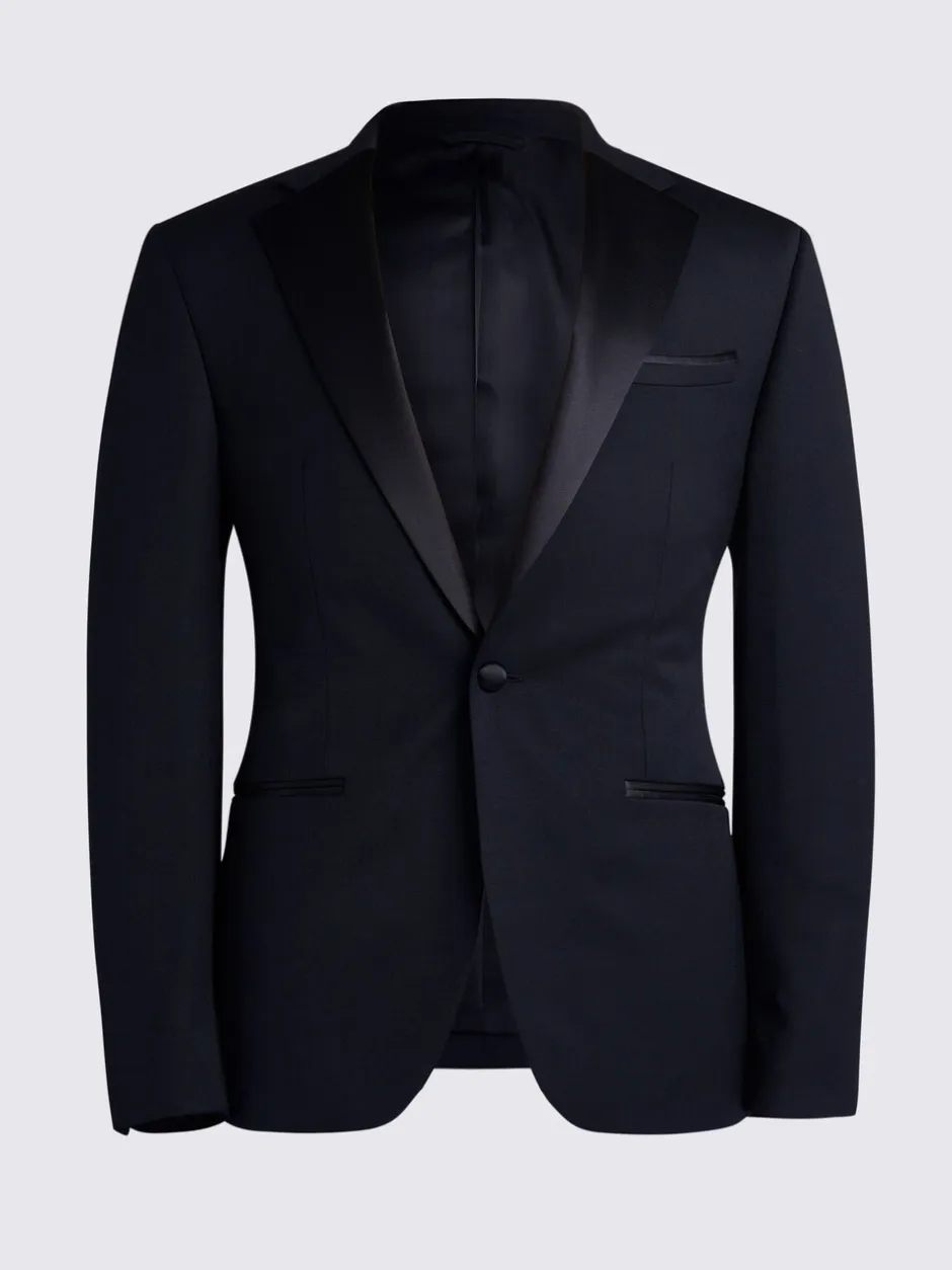 Smokings En Feestkleding|DKNY Slim Fit Smokingjasje met Notch Revers