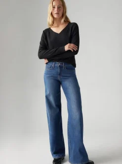 Jeans|Levi's Slim meisje - ® 318 Shaping jeans met wijde pijpen
