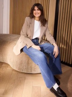 Jeans|Levi's Slim meisje - ® 318 Shaping jeans met wijde pijpen