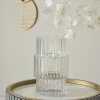 Vazen*Next Small Ribbed Glass Vase Wissen