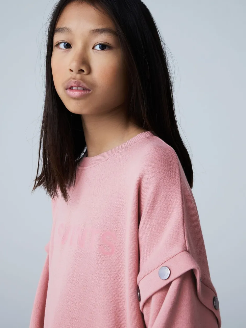 Gebreide Kleding*smALLSAINTS Amphia Flocked Logo Sweat Mock Dress