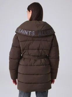 Jassen En Jacks|smALLSAINTS Gevoerde jas met strikceintuur