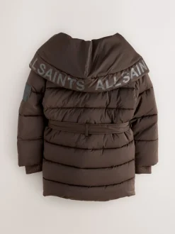 Jassen En Jacks|smALLSAINTS Gevoerde jas met strikceintuur