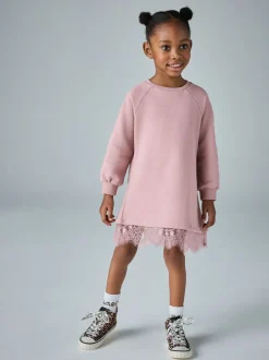 Jurken|Jurken|smALLSAINTS Lee Lace Younger Girls Sweat Dress