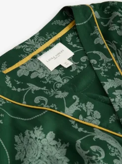 Badjassen|Alle Nacht- En Loungekleding*Laura Ashley Smaragdgroen - Josette badjas