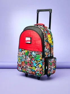 Tassen|Tassen|Smiggle Marvel Trolley Backpack with Light Up Wheels