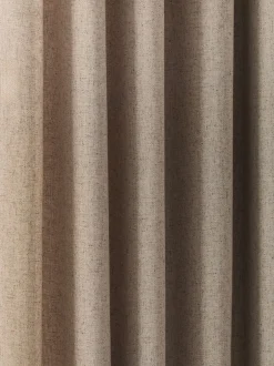 Gordijnen|Gordijnen*Next Soft Weave Linen Blend Eyelet Curtains Natuurlijk