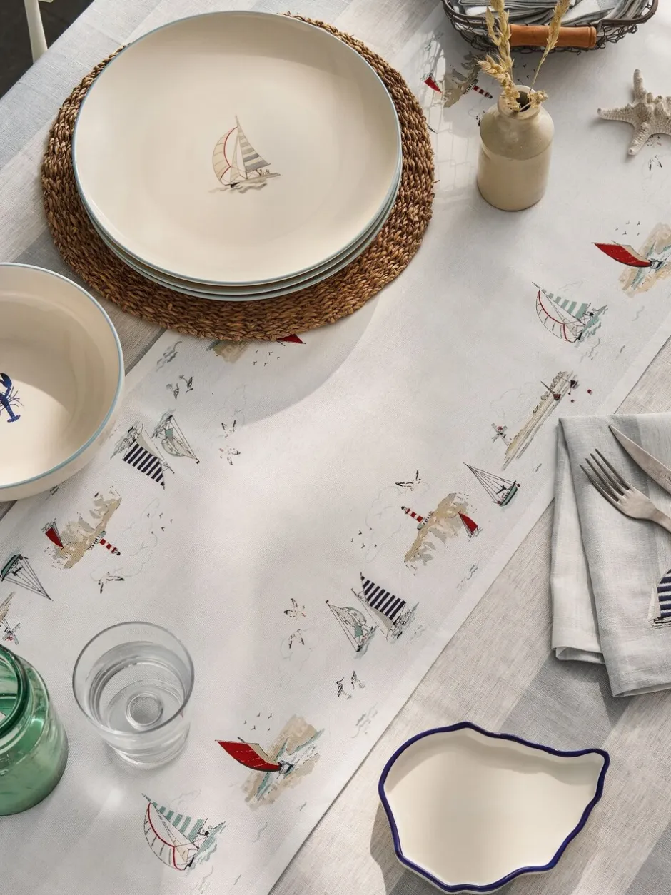 Tafellinnen En Placemats *Sophie Allport - Coastal Boats - Tafelloper