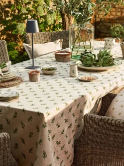 Tafellinnen En Placemats *Sophie Allport Linnen Olijfkleurig Tafellaken
