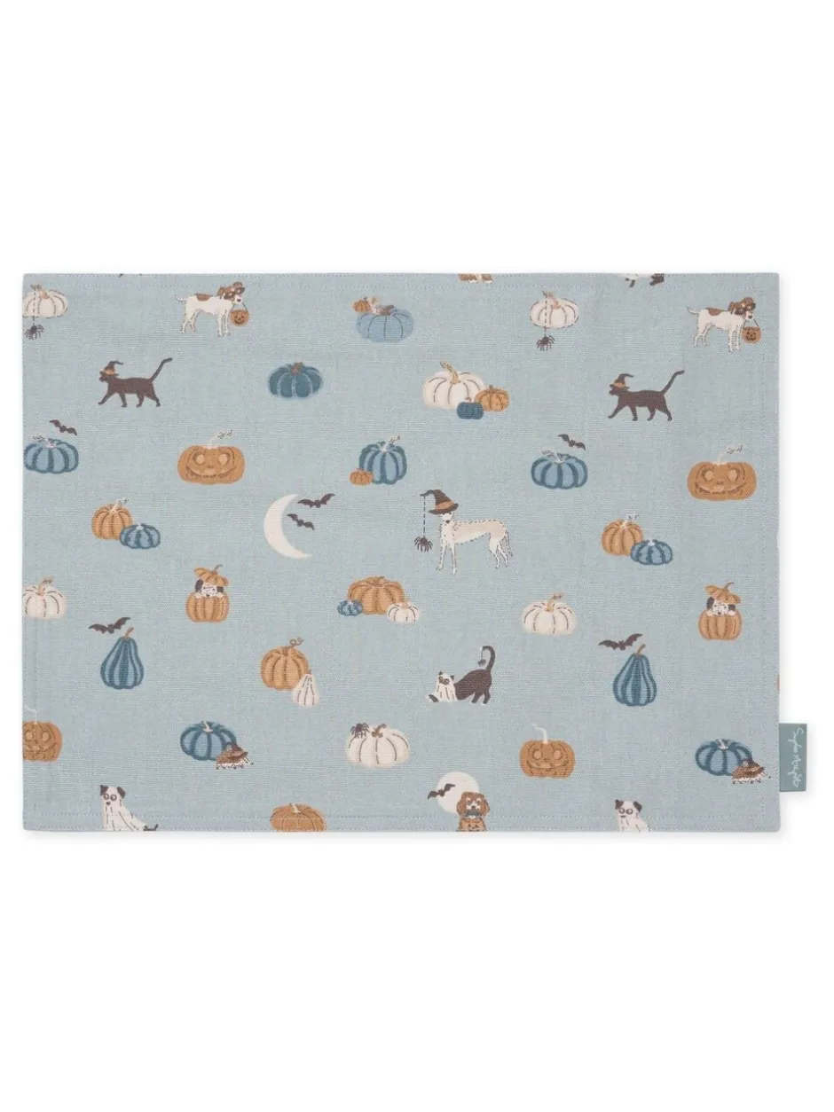 Tafellinnen En Placemats |Sophie Allport Paws & Pumpkins wasbare placemats set van 2
