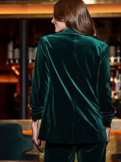 Kostuums En Werkkleding|Sosandar Luxe Velvet Blazer